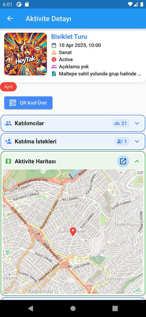 Etkinlik Haritası