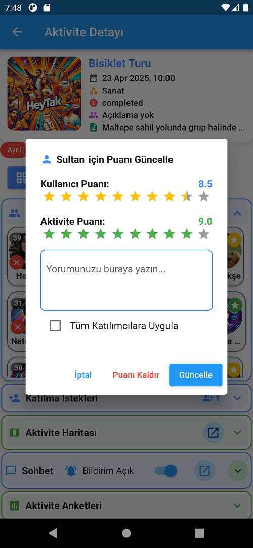 Puanlama Sistemi